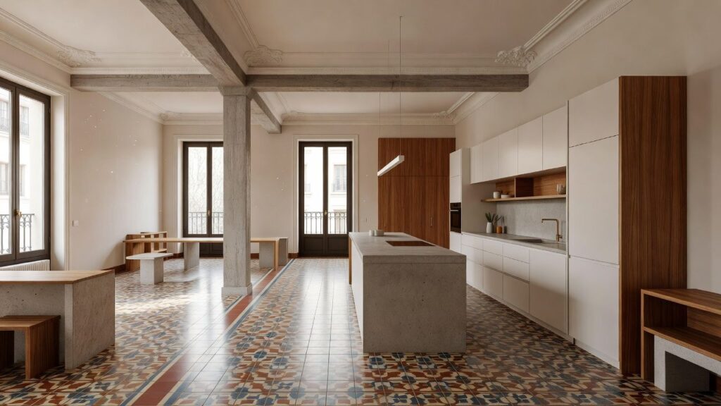Abrir la cocina al salón en un piso de Barcelona: qué mirar antes